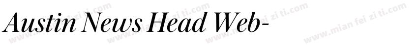 Austin News Head Web字体转换